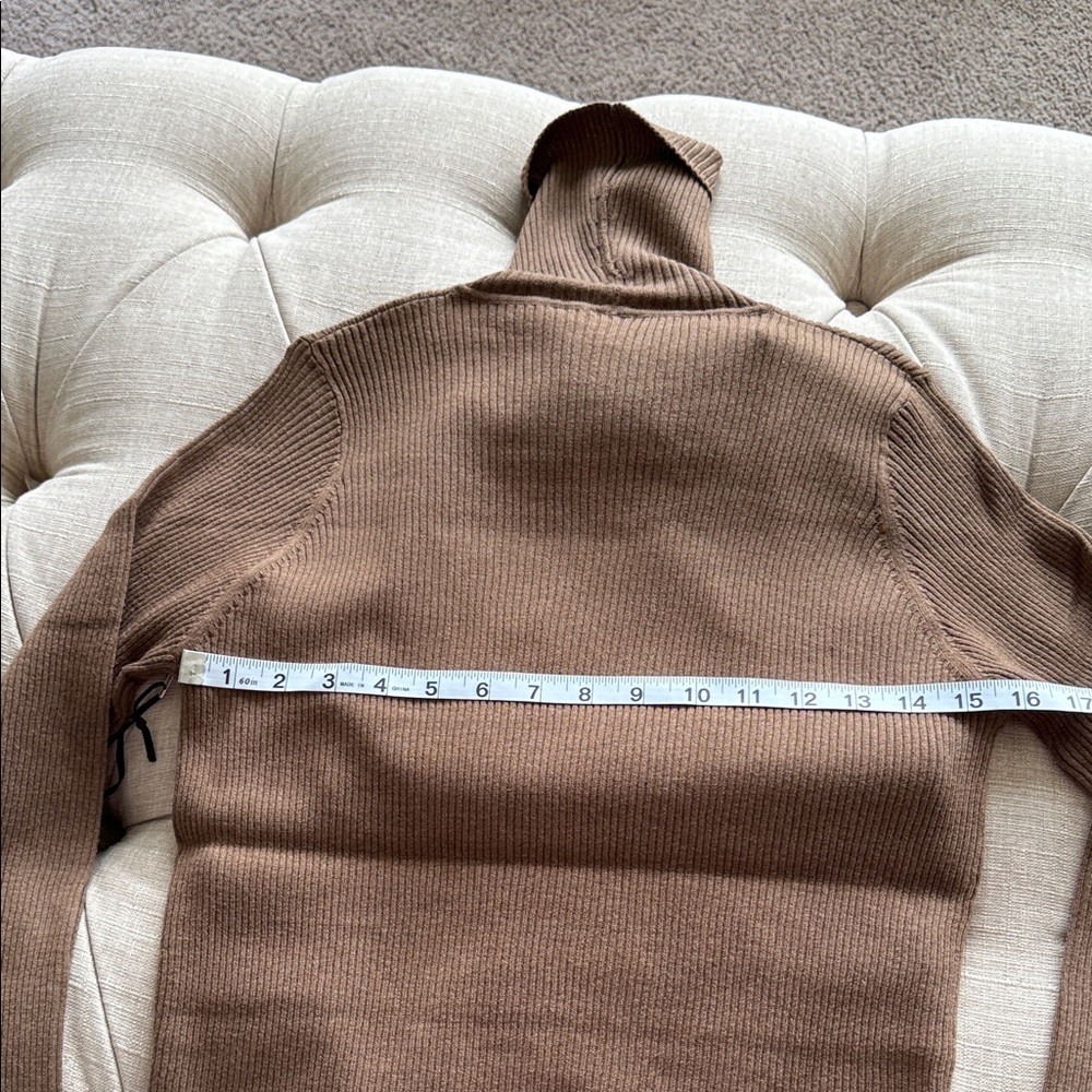 New Worth Tan Ribbed Sweater - Picture 7 of 9